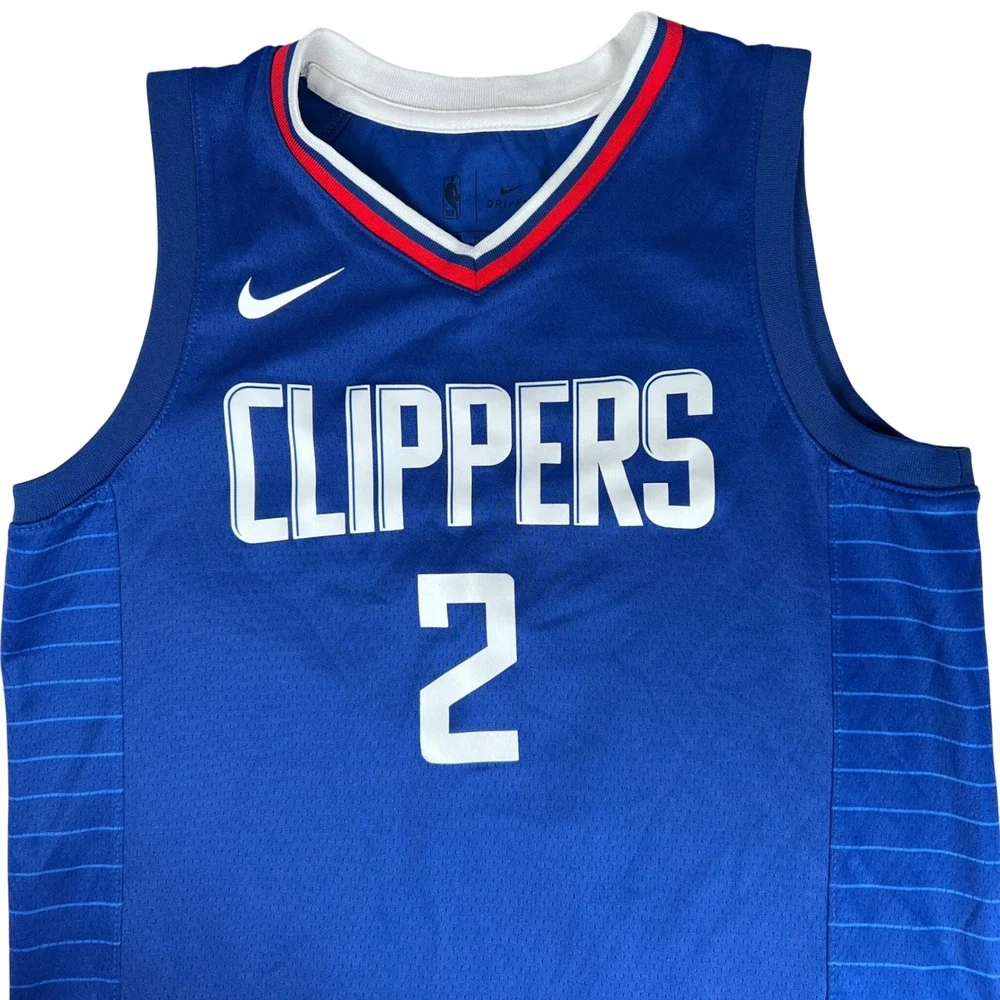Nike Kids M Kawhi Leonard Los Angeles Clippers Blue Swingman Jersey NBA